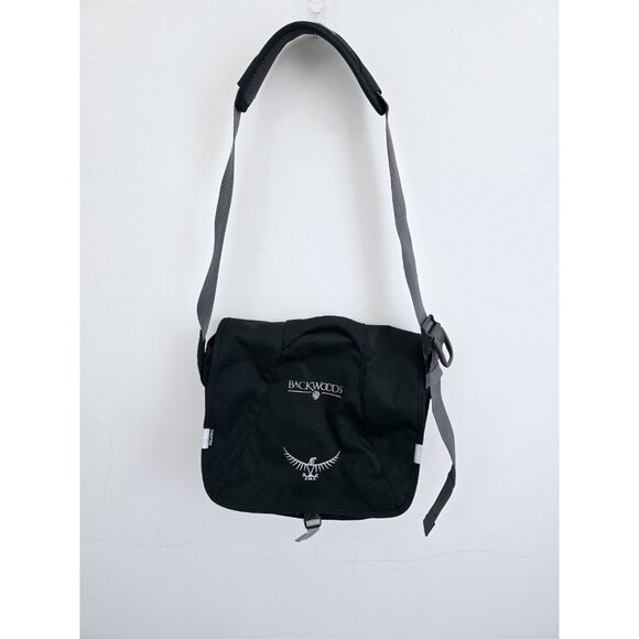 OSPREY Other - Osprey Backwoods Black Flap Buckle Travel Strap Messenger Mini Small Laptop Bag